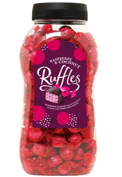 Ruffles Raspberry & Coconut 100g