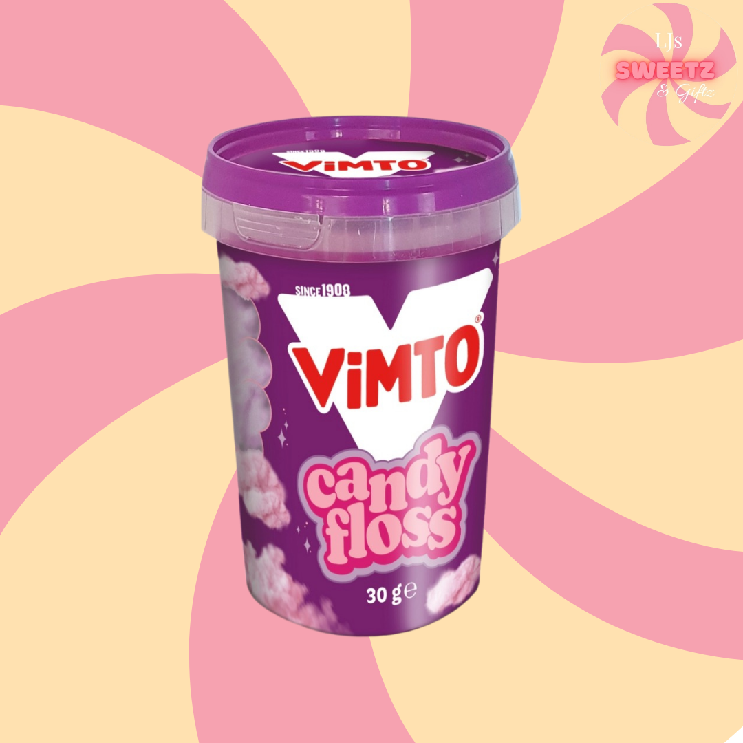 Vimto Candy Floss Tub 30g – LJs Sweetz & Giftz