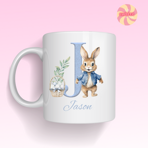 Blue Bunny Easter Mug