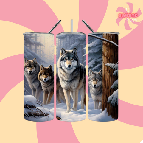 Wolf Design Tumbler